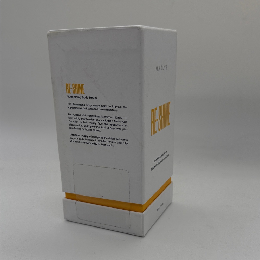 New MAËLYS RE-SHINE Illuminating Body Serum - Hyaluronic Acid Body Serum 3.5 oz - Picture 9 of 9